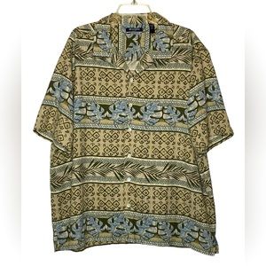 Brandini 100% Silk Hawaiian Shirt   ‎    Sz XXL